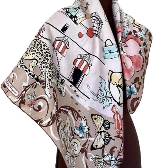 Salvatore Ferragamo Silk Scarf - Picture 7 of 7